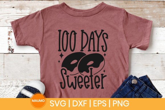 100 Days Sweeter School Svg Quote: A Versatile Graphic Design Asset for Crafts and Branding