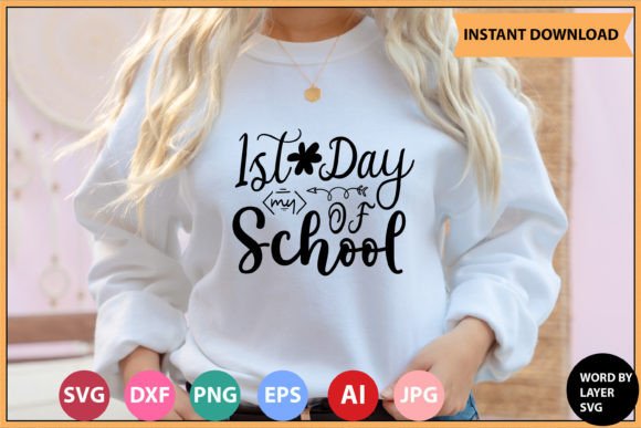 1st Day of School SVG Bundle: A Versatile Graphic Design Asset for Crafts and Branding