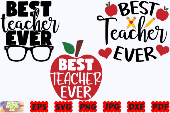 Best Teacher Ever SVG: A Versatile Design Asset for Crafts and Graphics