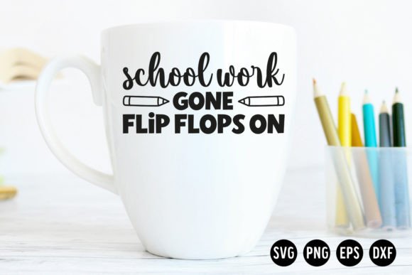 End of School SVG Cut File for Crafts and Graphics