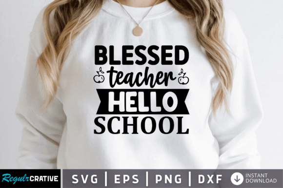 FREE Blessed Teacher SVG: A Versatile Graphic Design Asset for Crafts and Creative Publishing