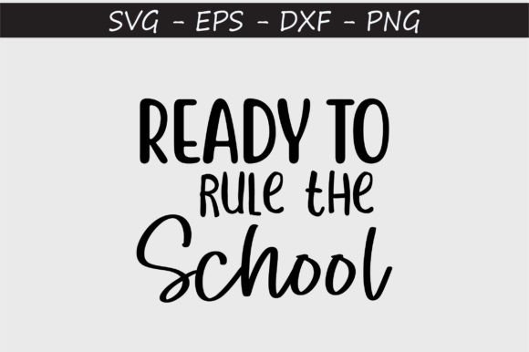 Ready to Rule the School: A Versatile SVG Design for Crafts and Graphics