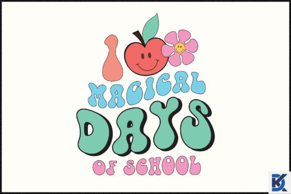 Retro 100 Magical Days of School Svg: A Versatile Graphic for Crafts and Local Branding