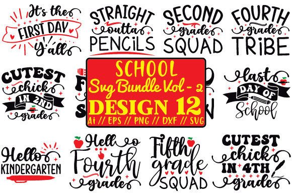 School SVG Bundle Vol - 2: A Graphic Design Asset for Creative Content Publishing