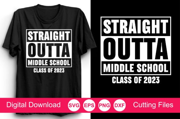 Straight Outta Middle School SVG: A Nostalgic Graphic for Crafts