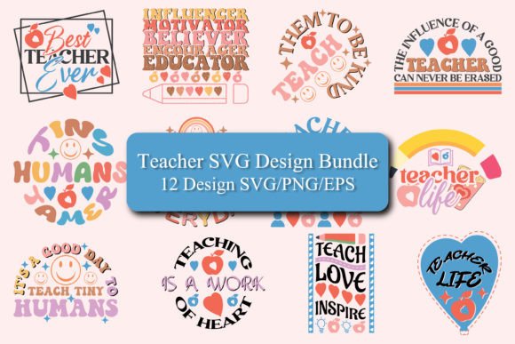 Teacher SVG-PNG Design Bundle: A Versatile Graphics Set for Crafts and Creative Projects
